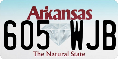 AR license plate 605WJB