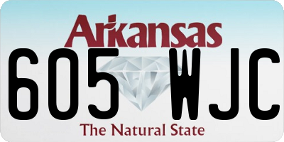 AR license plate 605WJC