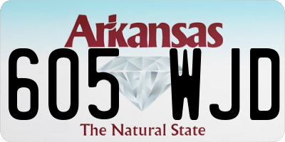 AR license plate 605WJD