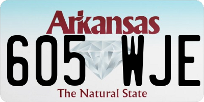 AR license plate 605WJE