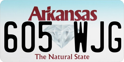 AR license plate 605WJG