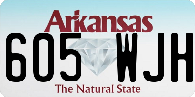 AR license plate 605WJH