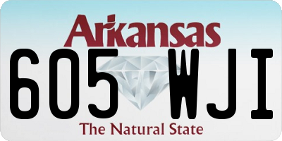 AR license plate 605WJI