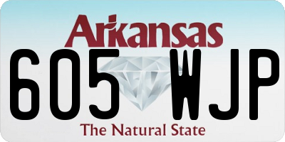 AR license plate 605WJP