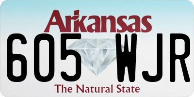 AR license plate 605WJR