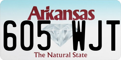 AR license plate 605WJT