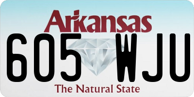 AR license plate 605WJU