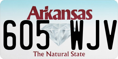 AR license plate 605WJV