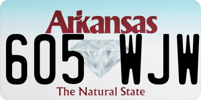 AR license plate 605WJW
