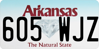 AR license plate 605WJZ
