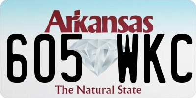 AR license plate 605WKC