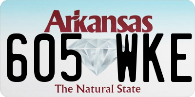 AR license plate 605WKE