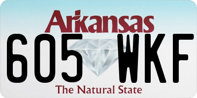 AR license plate 605WKF