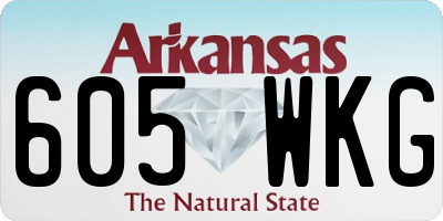 AR license plate 605WKG