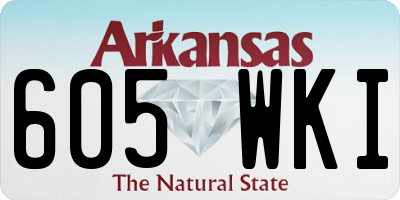 AR license plate 605WKI