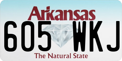 AR license plate 605WKJ