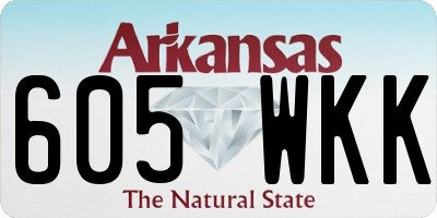 AR license plate 605WKK