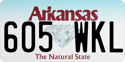 AR license plate 605WKL