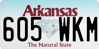 AR license plate 605WKM
