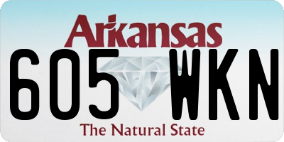 AR license plate 605WKN