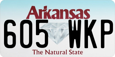 AR license plate 605WKP
