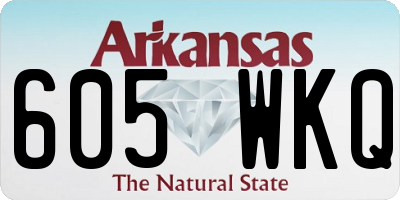 AR license plate 605WKQ
