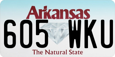 AR license plate 605WKU