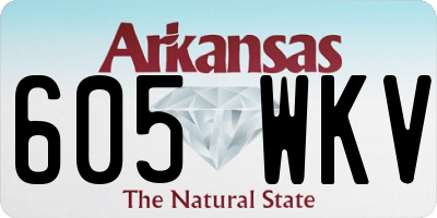 AR license plate 605WKV