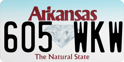 AR license plate 605WKW