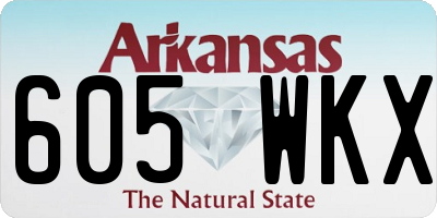 AR license plate 605WKX