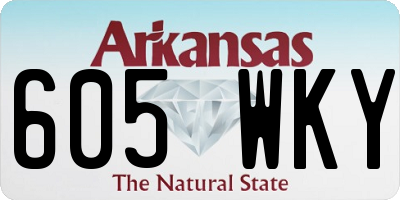 AR license plate 605WKY