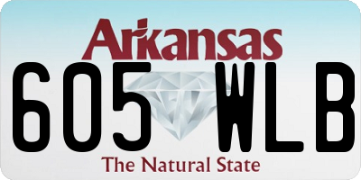 AR license plate 605WLB