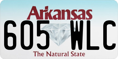 AR license plate 605WLC