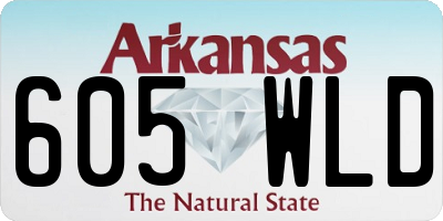 AR license plate 605WLD