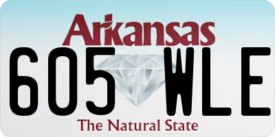 AR license plate 605WLE