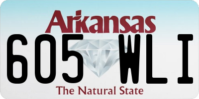 AR license plate 605WLI