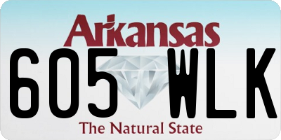 AR license plate 605WLK