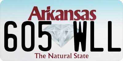 AR license plate 605WLL