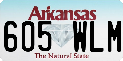 AR license plate 605WLM