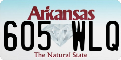 AR license plate 605WLQ