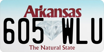 AR license plate 605WLU