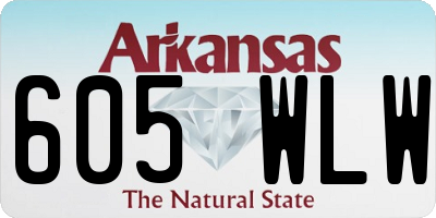 AR license plate 605WLW