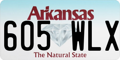 AR license plate 605WLX