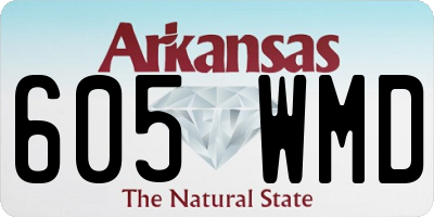 AR license plate 605WMD