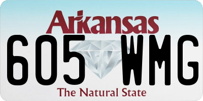 AR license plate 605WMG