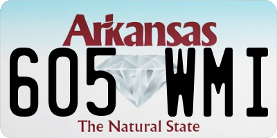 AR license plate 605WMI