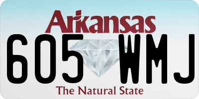 AR license plate 605WMJ