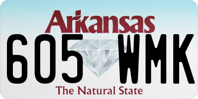 AR license plate 605WMK