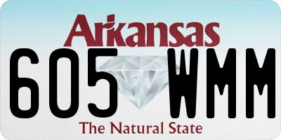 AR license plate 605WMM