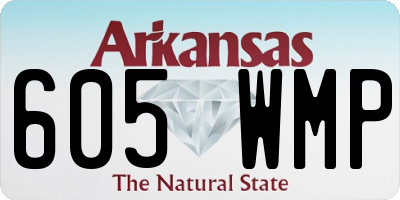 AR license plate 605WMP